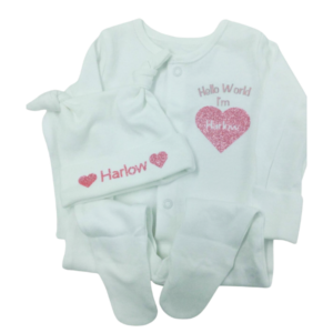 Moongemz Baby Personalised Baby gifts Babygro